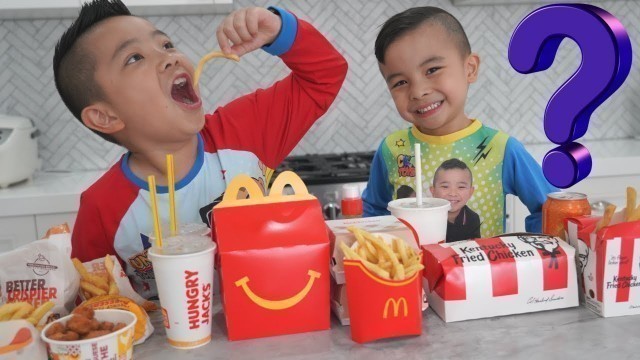 'GUESS The FAST FOOD Restaurant Challenge Fun With CKN'