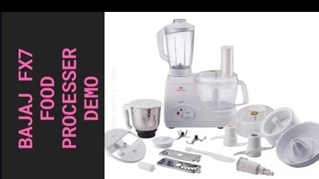 'Bajaj FX7 demo// how to use bajaj food processer// how to whipp cream,chopping etc'