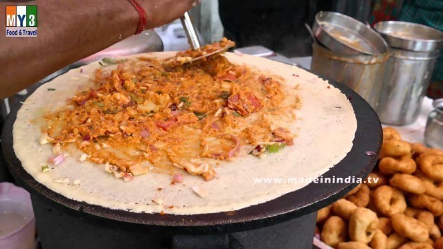 'MYSORE MASALA DOSA | YAMMY BREAKFAST RECIPES | RARE STREET FOOD | SOUTH INDIAN STREET FOOD'