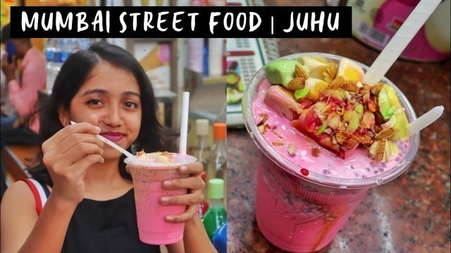 'Mumbai Street Food | Juhu Chowpatty after Lockdown | Indian Street Food | food vlog | Anagha Mirgal'