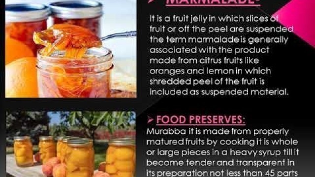 'HOME SCALE METHOD OF FOOD PRESERVATION'