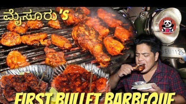 'Bullet Barbeque in Mysore | Mysore Street Food | Kannada Food Review | Eating Panda'