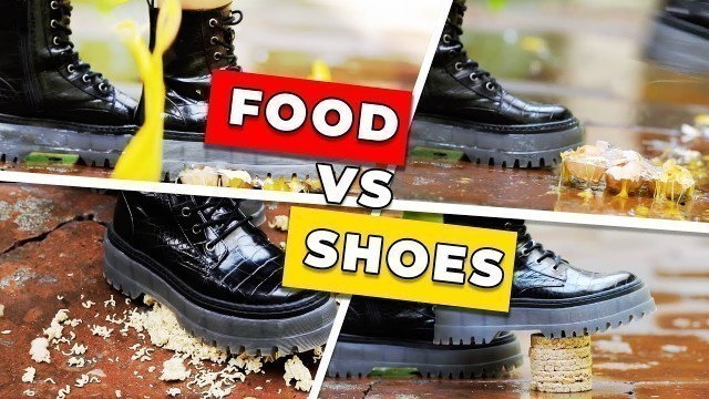 'Crushing Crunchy & Soft Things by Shoes: Food vs Boots - Red Balloon Media'