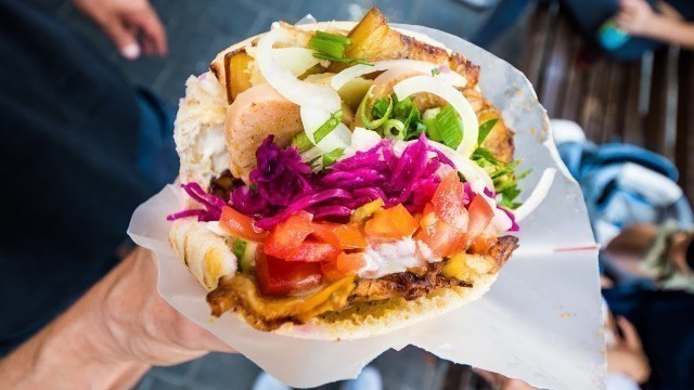 'Tel Aviv Food Tour - BEST Sabich, Hummus, and Lamb Pita - Middle Eastern Israeli Food!'