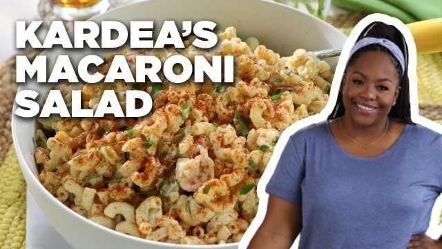 'Kardea Brown\'s Macaroni Salad with Grilled Shrimp | Delicious Miss Brown | Food Network'