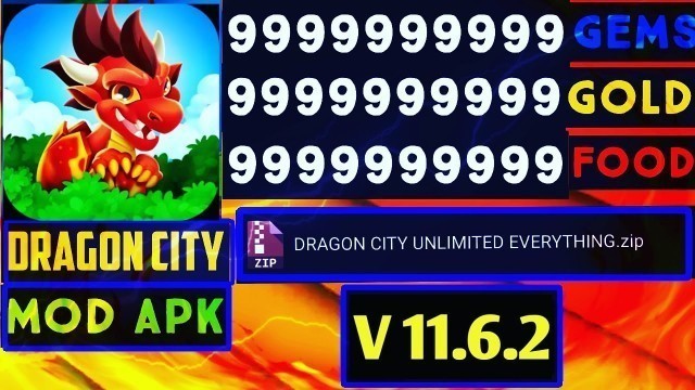 'Dragon City 11.6.2 Mod Apk | Unlimited Gems,Food,Gold'