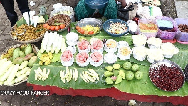 'Crazy Food Ranger : Amazing Fruits Cutting Skills | Watermelon Cut Fruits | Girl Cuting Watermelon'