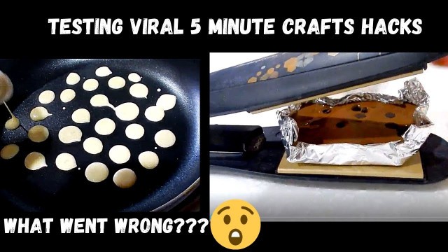 'TESTING VIRAL 5 MINUTE CRAFTS HACKS | TRYING OUT 5 MINUTE CRAFTS | FOOD FAM'