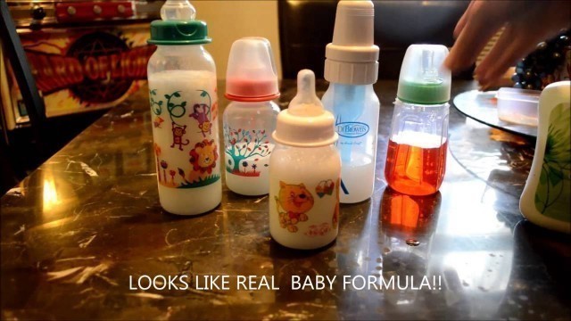 'LET\'S MAKE FAKE MILK AND OR JUICE FOR OUR REBORN BABY'