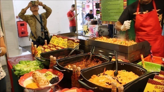 'Iconic Street Food Stalls Of Brick Lane Market London'