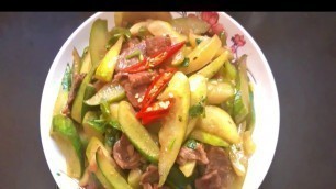 'How to Cook4u Asian food | Fry Beef with Cucumbers | Cook 4U'