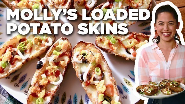 'Molly Yeh\'s Loaded Potato Skins | Girl Meets Farm | Food Network'