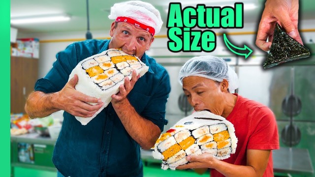 '100X HUGE Japanese Onigiri!! Japanese MiniMart Sushi, Sandwiches and More!!'