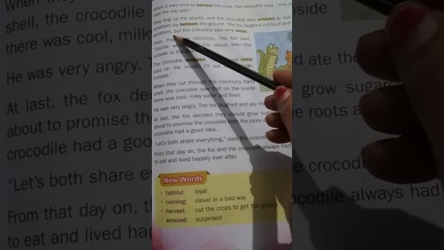 'Class - 2 Lesson -5 The Fox and the Crocodile
