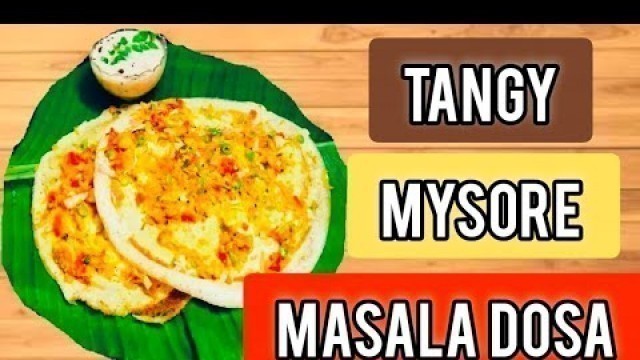 'Tangy Mysore Masala Dosa || Easy Breakfast ||Tasty Breakfast || Indian Street Food || Malayalam'