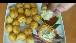 'South Indian street food Mysore bonda/ Mysore bhajji/ Punugulu'