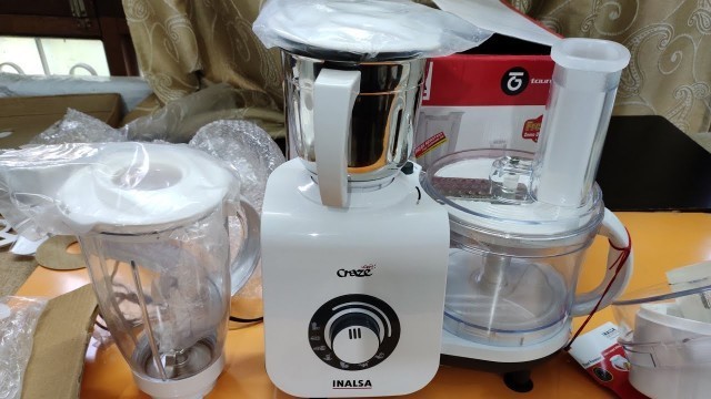 'Inalsa Craze Dx 700-Watt Food Processor : Unboxing and Complete Set-up Tips'