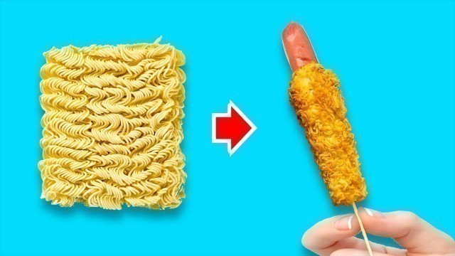 '33 UNUSUAL WAYS TO USE YOUR FAVORITE FOOD || Noodles Recips and Other Goodies'