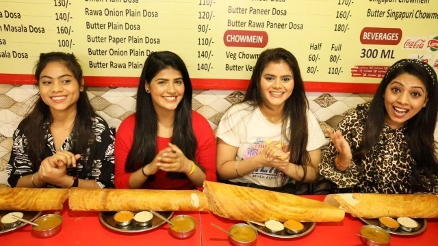 'Biggest Dosa Eating Challenge | Big Dosa Eating Competition | Food Challenge'