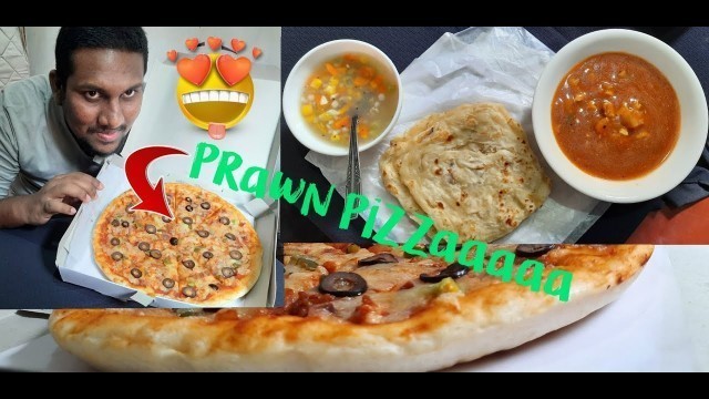 'Prawn Pizza | Chicken Manchurian | Chicken soup | Sri Lankan Food Review | Grill Khasna'