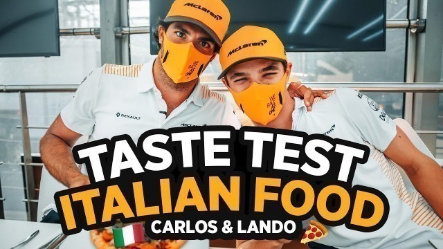 'Carlos Sainz and Lando Norris Try Italian Food'