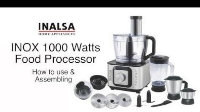 'Inalsa kitchen master 1000 working video|| How to use it\'s multiple attachments'