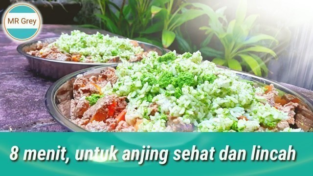 '8 menit untuk anjing sehat dan lincah !! Semoga resep ini bermanfaat buat para dog lovers 