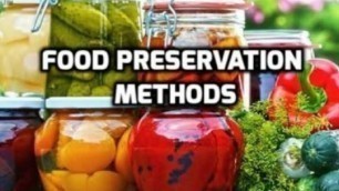 'Food poisoning and food preservation'