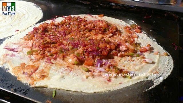 'How to make Karnataka style Masala Dosa | MYSORE MASALA DOSA MAKING street food'