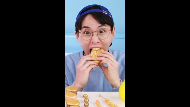 'Gold Food VS Silver Food Mukbang #Shorts'