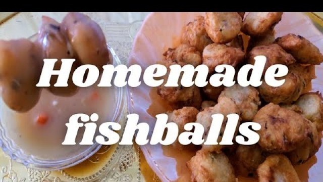 '#Homemadefishballs Famous Philippines street food/tusok tusok'