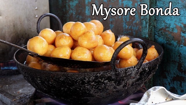 'South Indian Recipe Mysore Bajji || mysore bonda preparation ||  Street Food India ||'