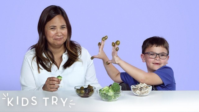 'Kids Try Their Parents’ Least Favorite Foods | Kids Try | HiHo Kids'