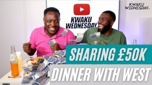 'Shared £50K With West | Ghana Food | Mukbang | Ghana Jollof | Ghanaboy Dines With WestOnTheBeat.'