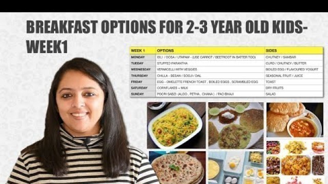 'Breakfast Options for 2-5 Year Old Baby | 2-5 साल के बच्चों के लिए नाश्ते में क्या बनाये'