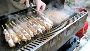 'London Street Food from Greece. Halloumi Cheese and Chicken Tasted in Brick Lane'