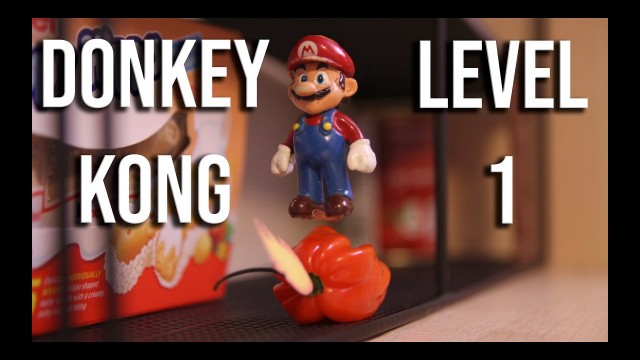 'Donkey Kong Level 1 / (Food Wars Ep 3) Mario tries to rescue Princess Peach'