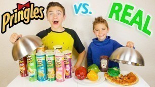 'PRINGLES VS REAL FOOD CHALLENGE - Vraie nourriture ou Pringles ?'