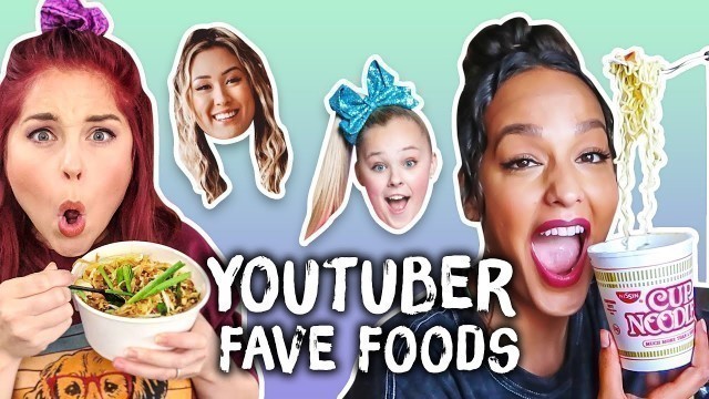 'Trying YouTubers’ Favorite Foods - Try Guys, JoJo Siwa, LaurDIY and MORE Pt. 3 (Cheat Day)'