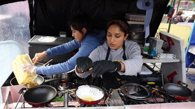 'Sri Lankan Street Food: Egg Hoppers by \"Hop & Roll\" + A Taste Test at Kerb Kings Cross, London.'