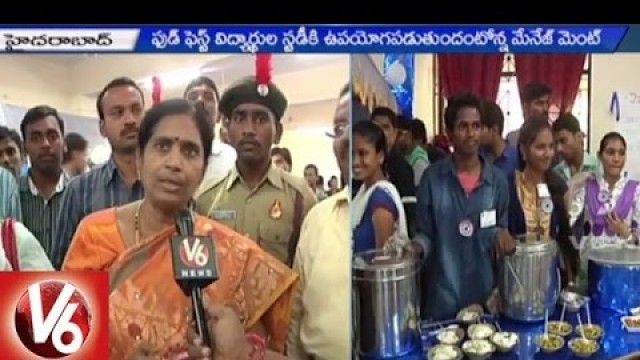 'Food Carnival | Dr. BR Ambedkar College Commerce Student organize Food Festival | Hyderabad | V6News'