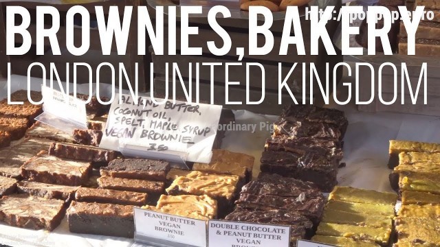 'Brownies,Bakery-London Brick Lane Sunday Market,United Kingdom'