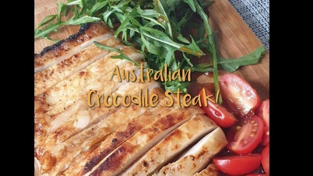 'Cooking Crocodile Steak |  | Exotic Food in Australia |  005'