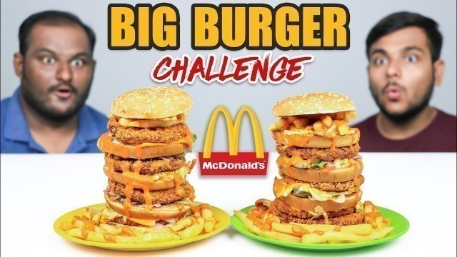 'MCDONALD\'S BIG BURGER EATING CHALLENGE | McDonald\'s Big Mac Eating Competition | Food Challenge'