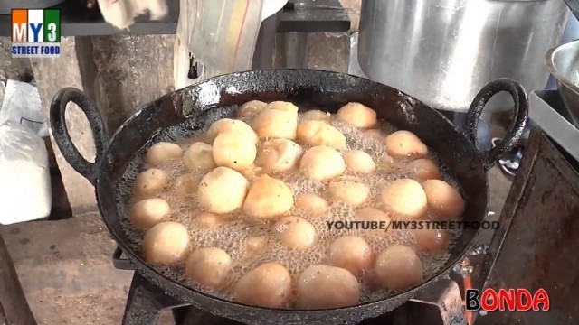 'Mysore bonda recipe | how to make bonda | ulundu bonda street food'