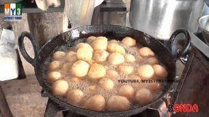 'Mysore bonda recipe | how to make bonda | ulundu bonda street food'