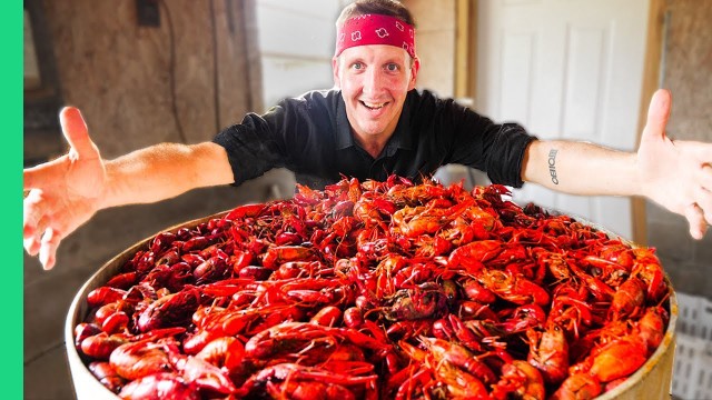 'Boiling 10,000 Crawfish!!! Epic Louisiana Crawfish Throw Down in Cajun Country!!'