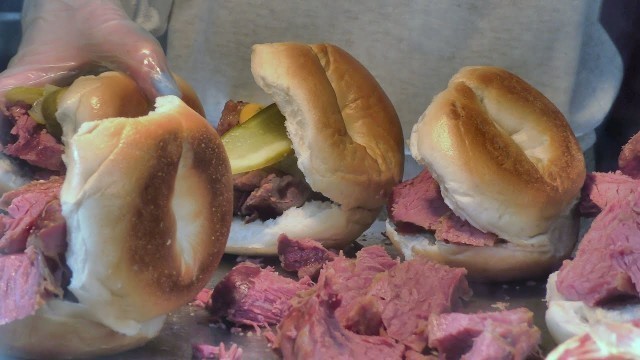 'London Street Food. Bagels With Salty Meat. Tasted in Brick Lane and Camden Town'