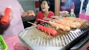 'PHILIPPINES STREET FOOD- GRILLED HOTDOG IN IMUS BY TROPA PITS TV'