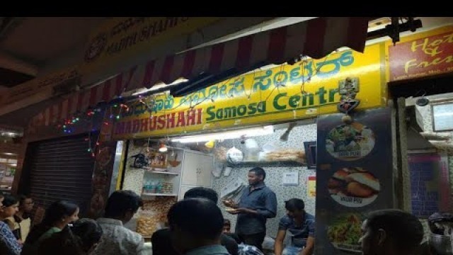 'Masala Puri at Madhushahi Samosa Centre Mysore | A must Try!!! Indian Street Food'